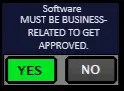 Software Approval Button