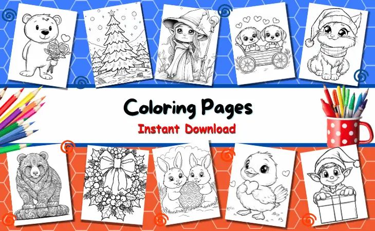 Easter Coloring Pages Mindset Flow - Premium Dark Art Gallery - HD