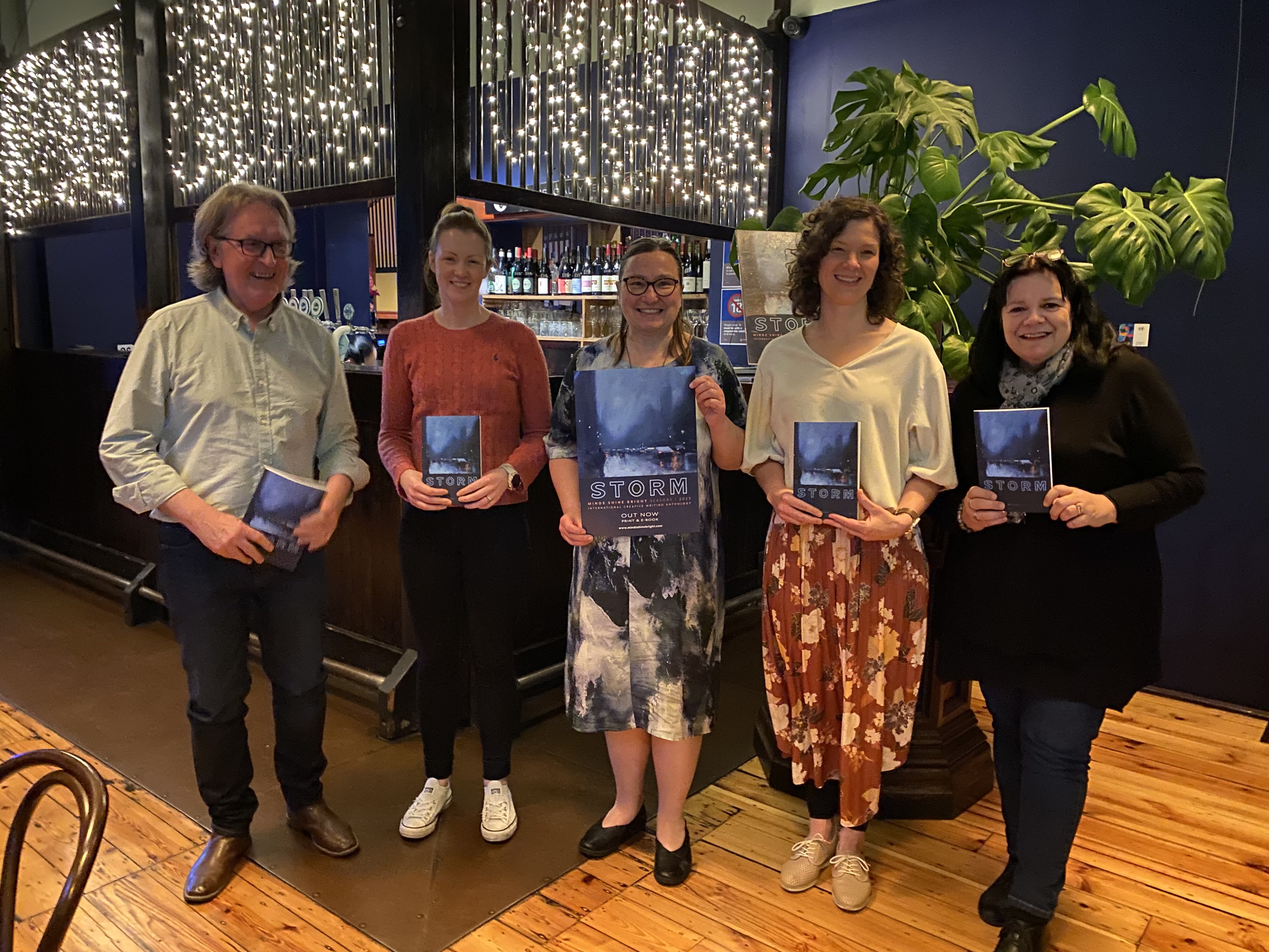 writers and poets gather to launch Storm anthology by Minds Shoe Bright.