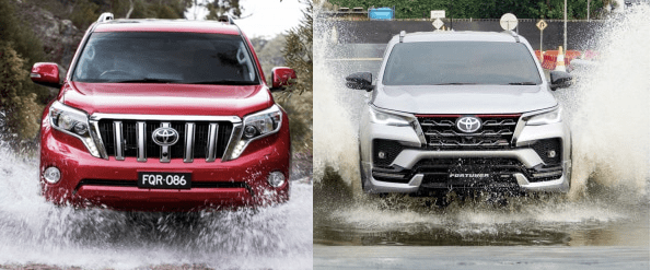 Toyota Land Cruiser Prado vs Toyota Fortuner