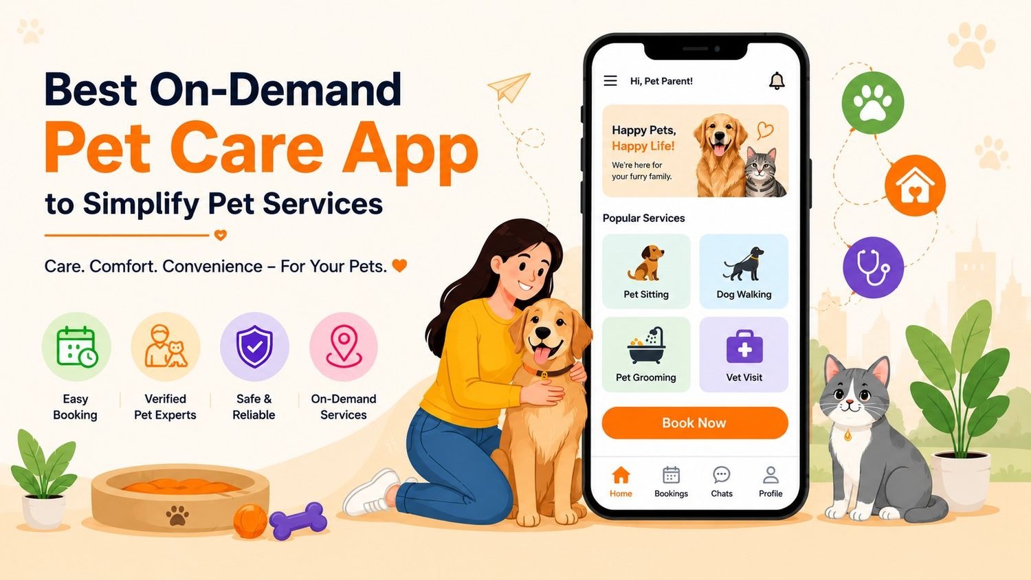 Best On-Demand Pet Care App to Simplify Pet Services