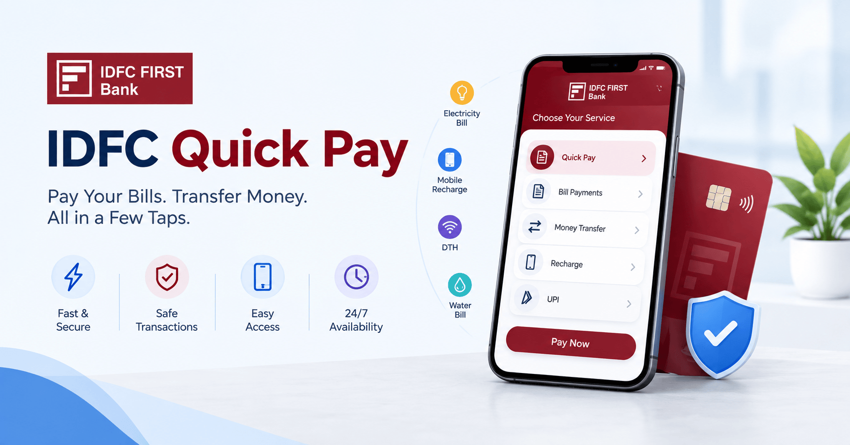 IDFC Quick Pay EMI payment and due date tracking