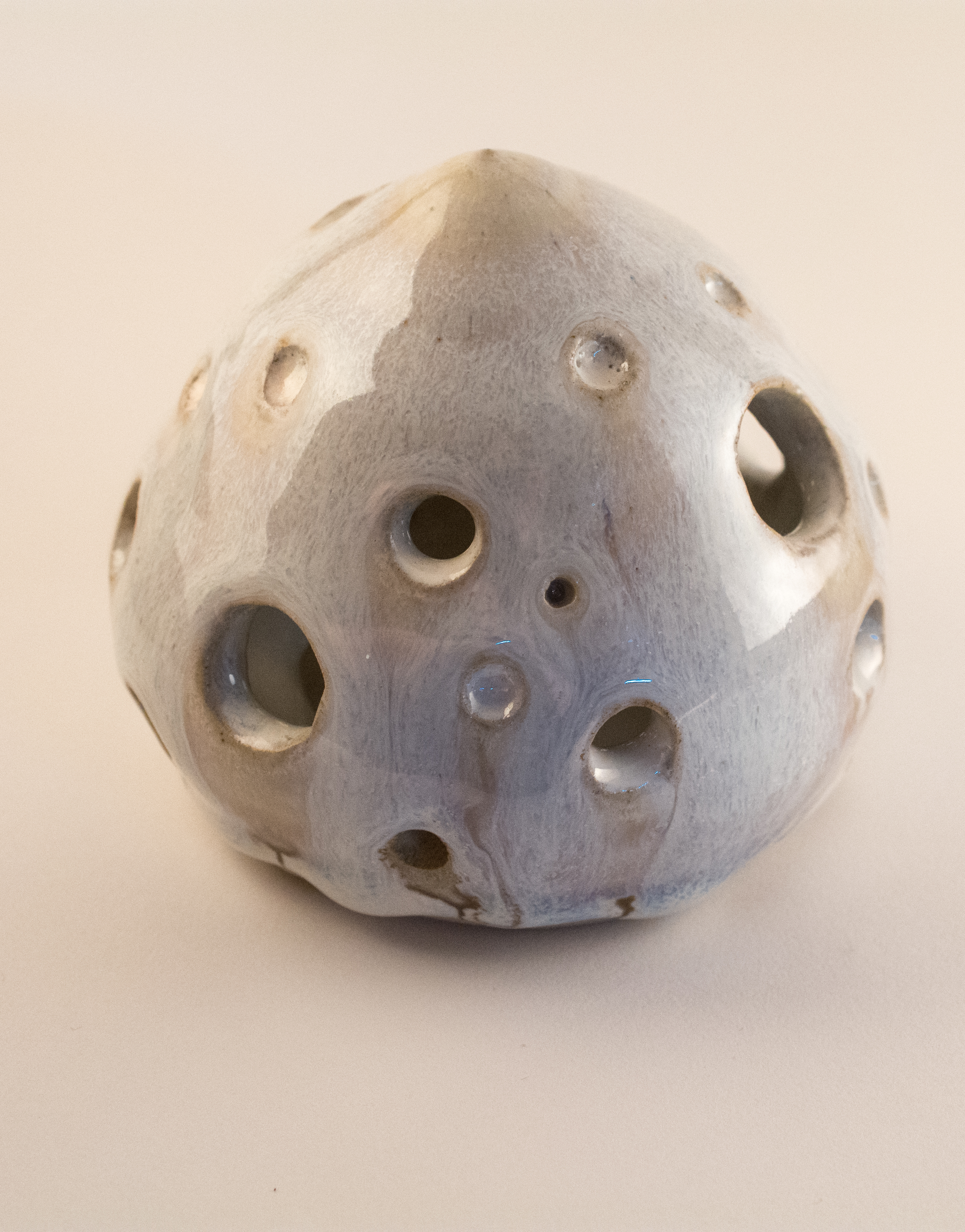 Candle Cover. 2 of 2 (Cone 10, Rutile Glaze)