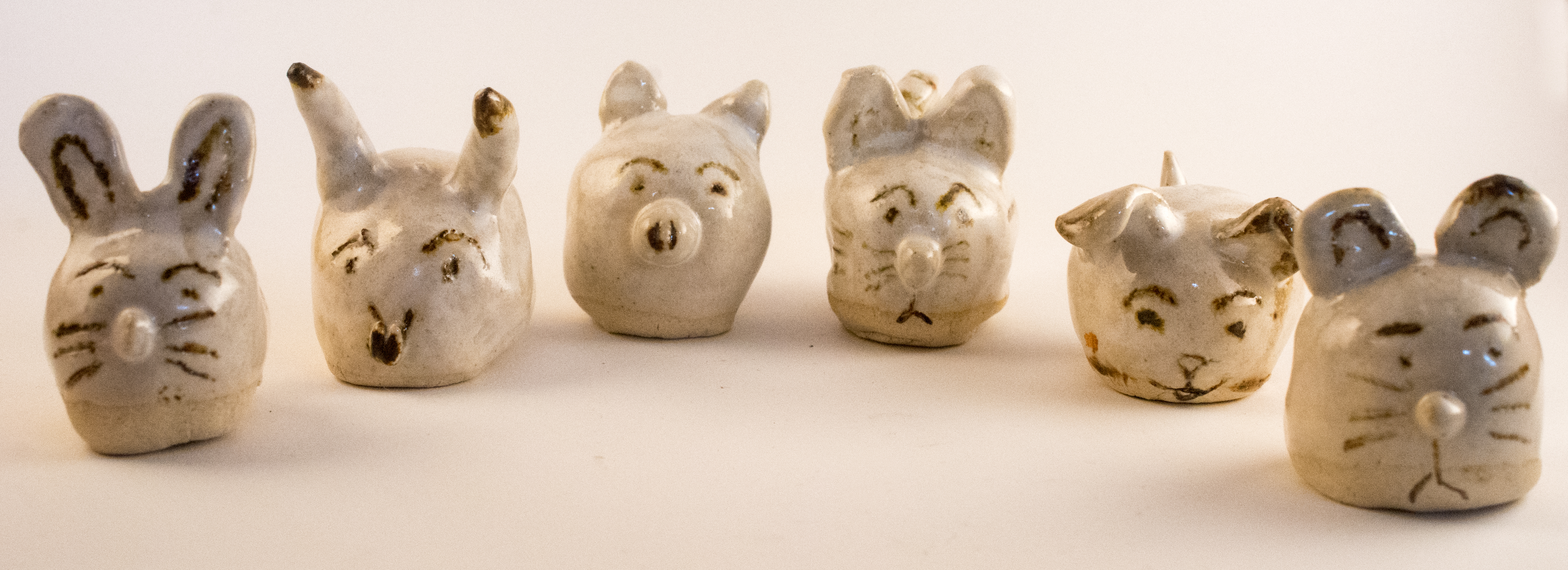 Bubble Animal Zodiac, 1 of 2 (Cone 10, various glazes)