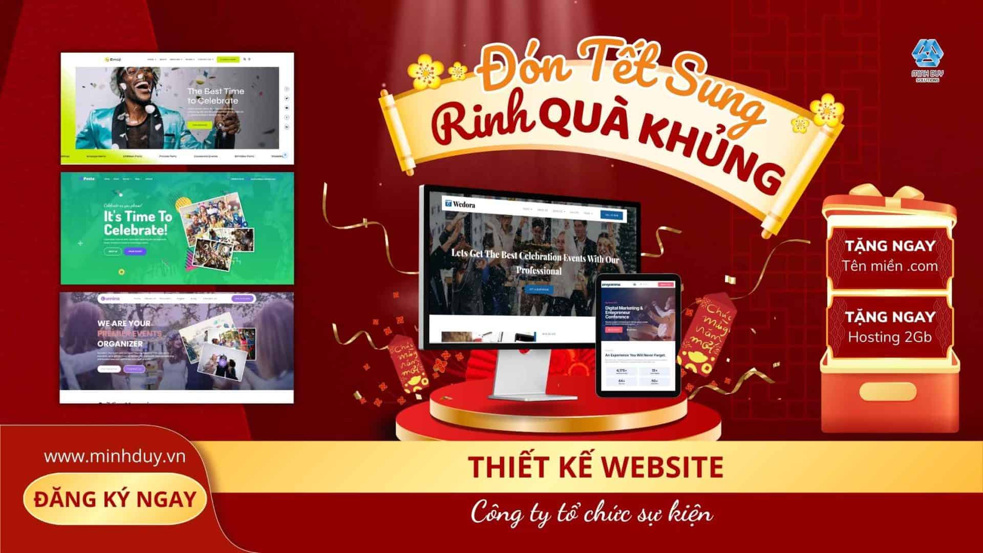 Thiết kế website giới thiệu công ty tổ chức sự kiện