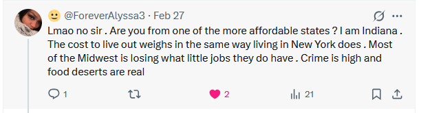 Food Deserts in the U.S. Tweet