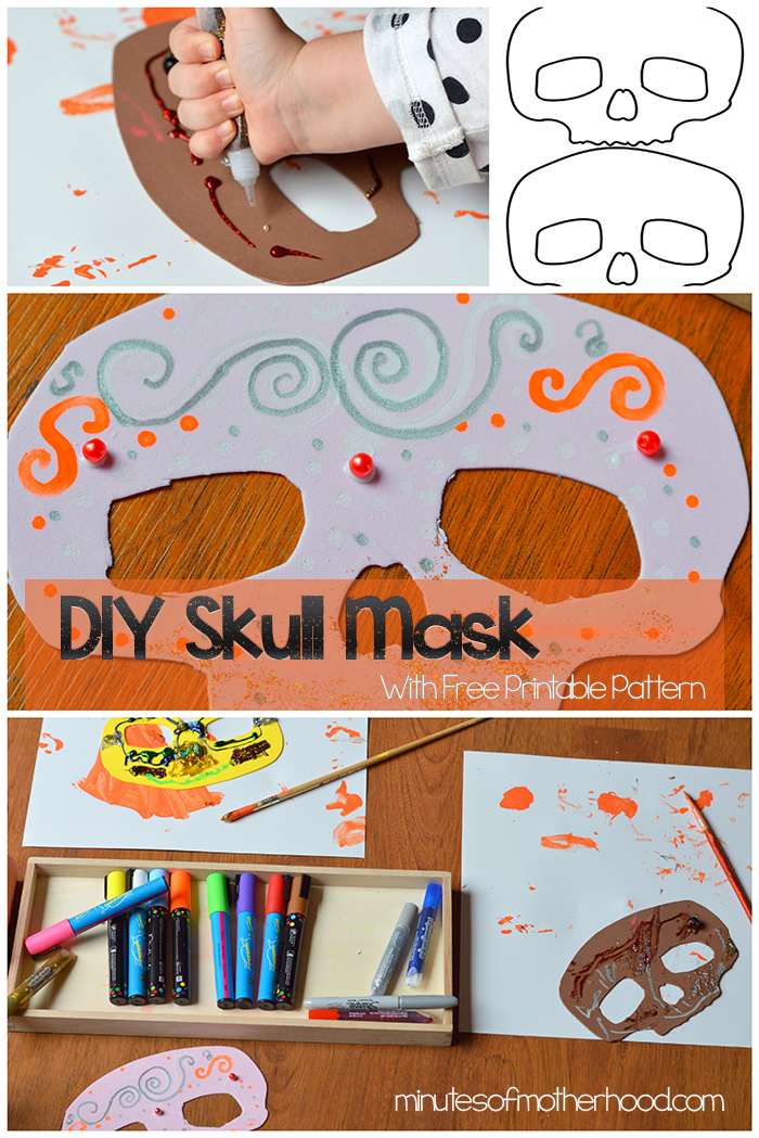 Diy Skull Mask With Free Printable Pattern