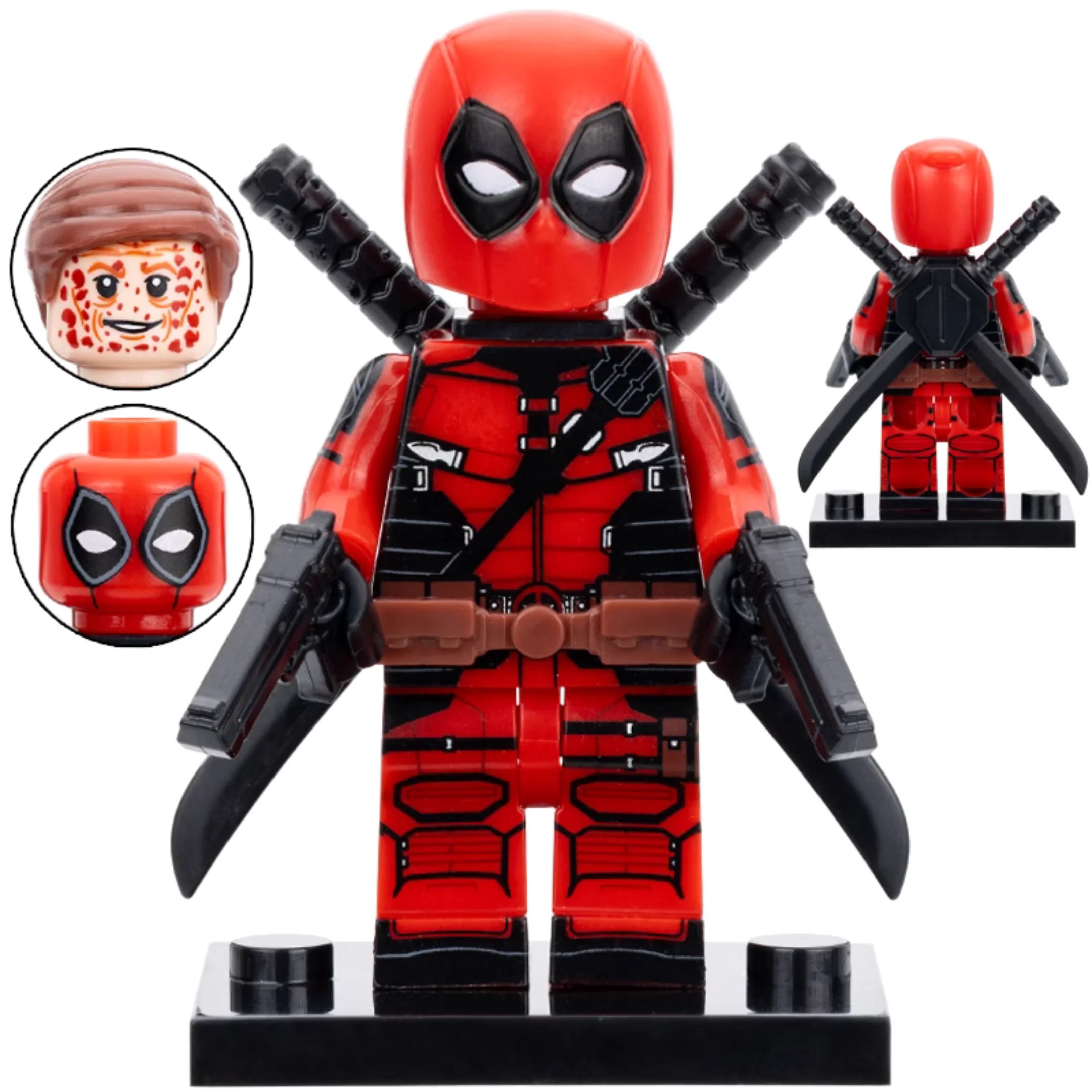 Deadpool Wolverine Minifigure Bricks - Perfect Retina Vintage Patterns | Free Download