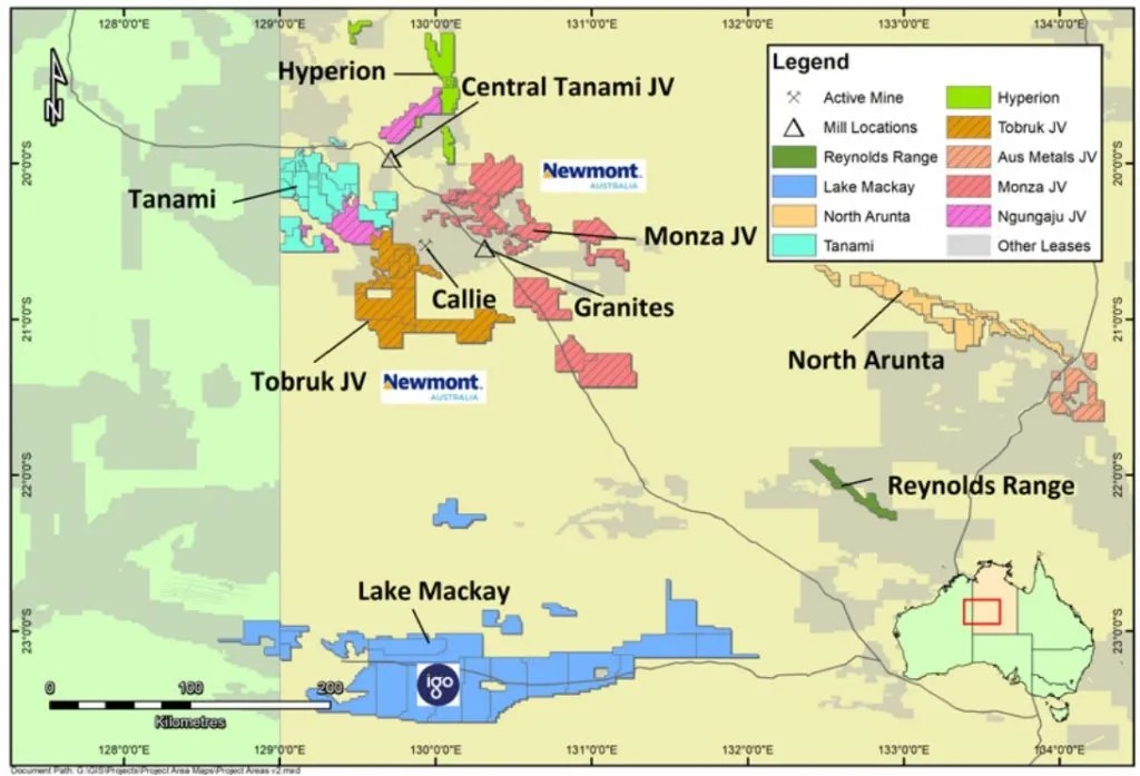 Prodigy Gold Refining Its Focus On The Well Endowed Tanami First Map.