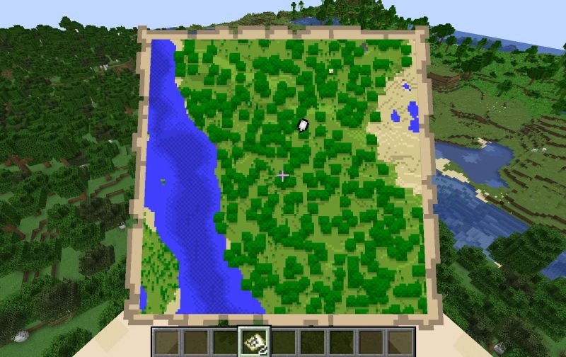 Painting Only One Command Minecraft Map - Amazing Landscape Photo - HD