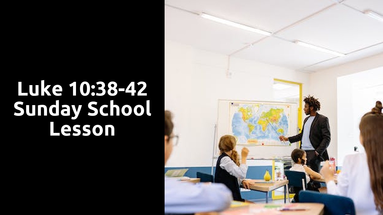 Luke 103842 Sunday School Lesson Ministry Answers