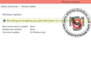 Hi, bit of an odd one… whenever i am on the home page of my website and click on 'dashboard' it comes . Solved Windows update has been disabled by your system administrator - Ministry Of Solutions