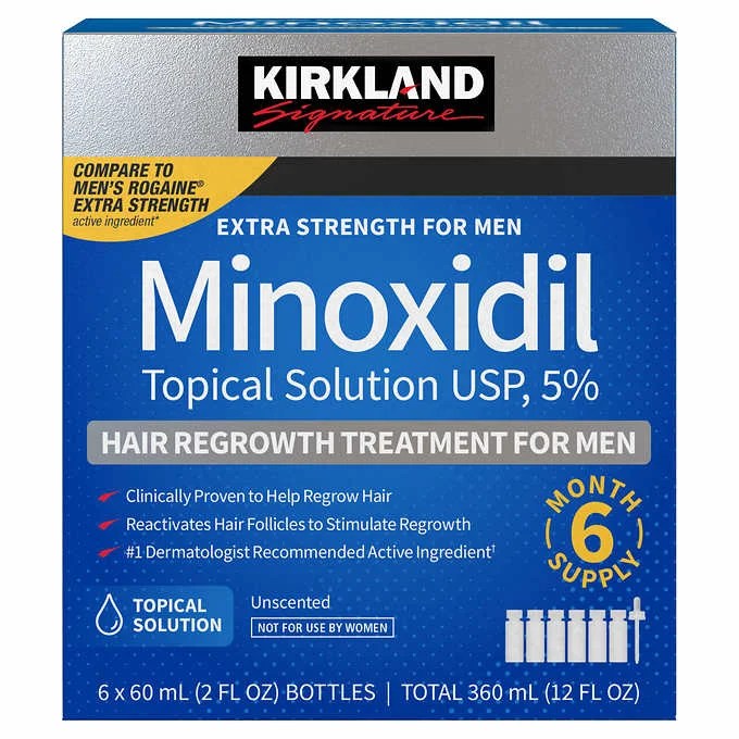 imageService מינוקסידיל נוזל 5% לגבר - 6 חודשים | Minoxidil Liquid Kirkland – תמונה 3