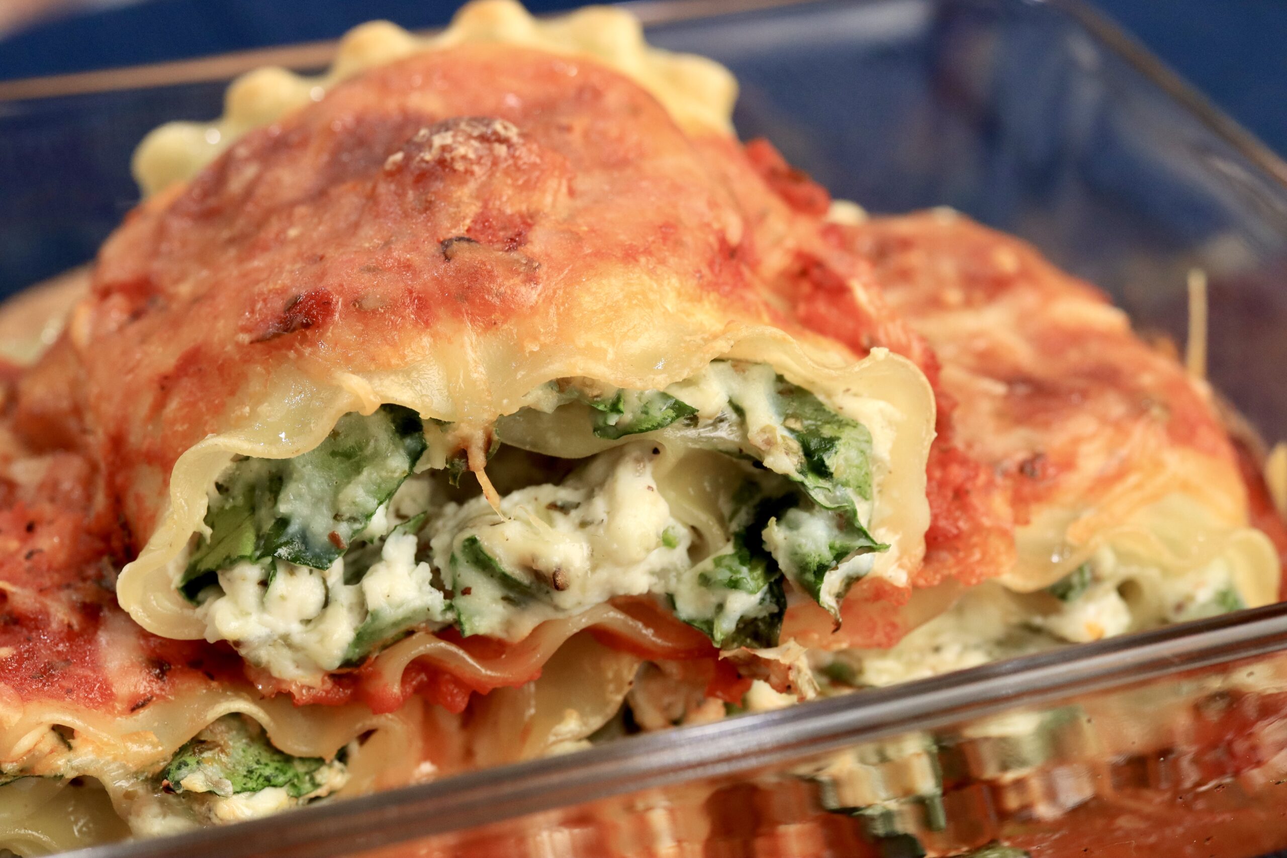 Baked Lasagna Rolls with Ricotta & Spinach Recipe Mint Personal Chef
