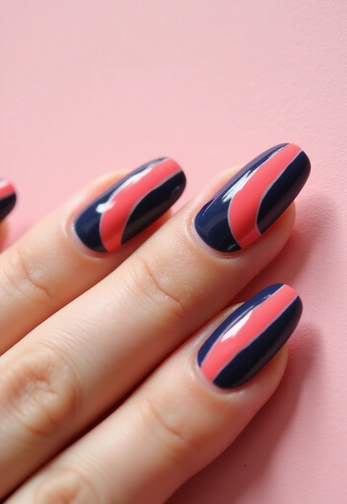 10 Quick Nail Tutorials That Will Transform Your Manicure Game in Minutes! - 4. Striped Chic