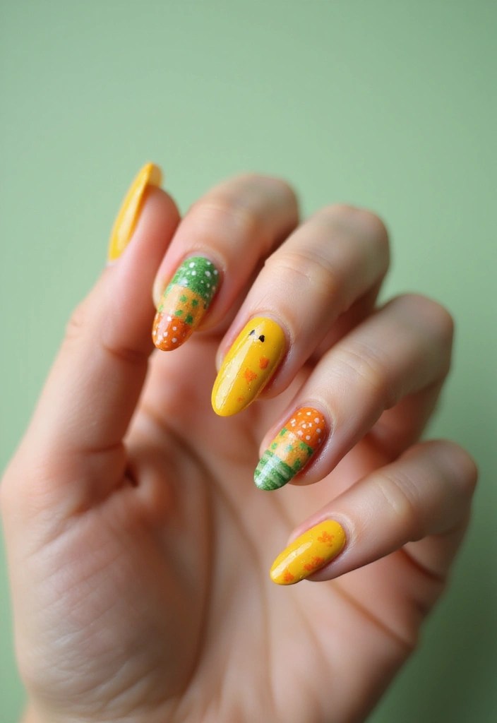 Fall Nails 2025: Nail Art Tutorials for Beginners to Create Pro-Looking Manicures - 19. Sassy Scarecrows