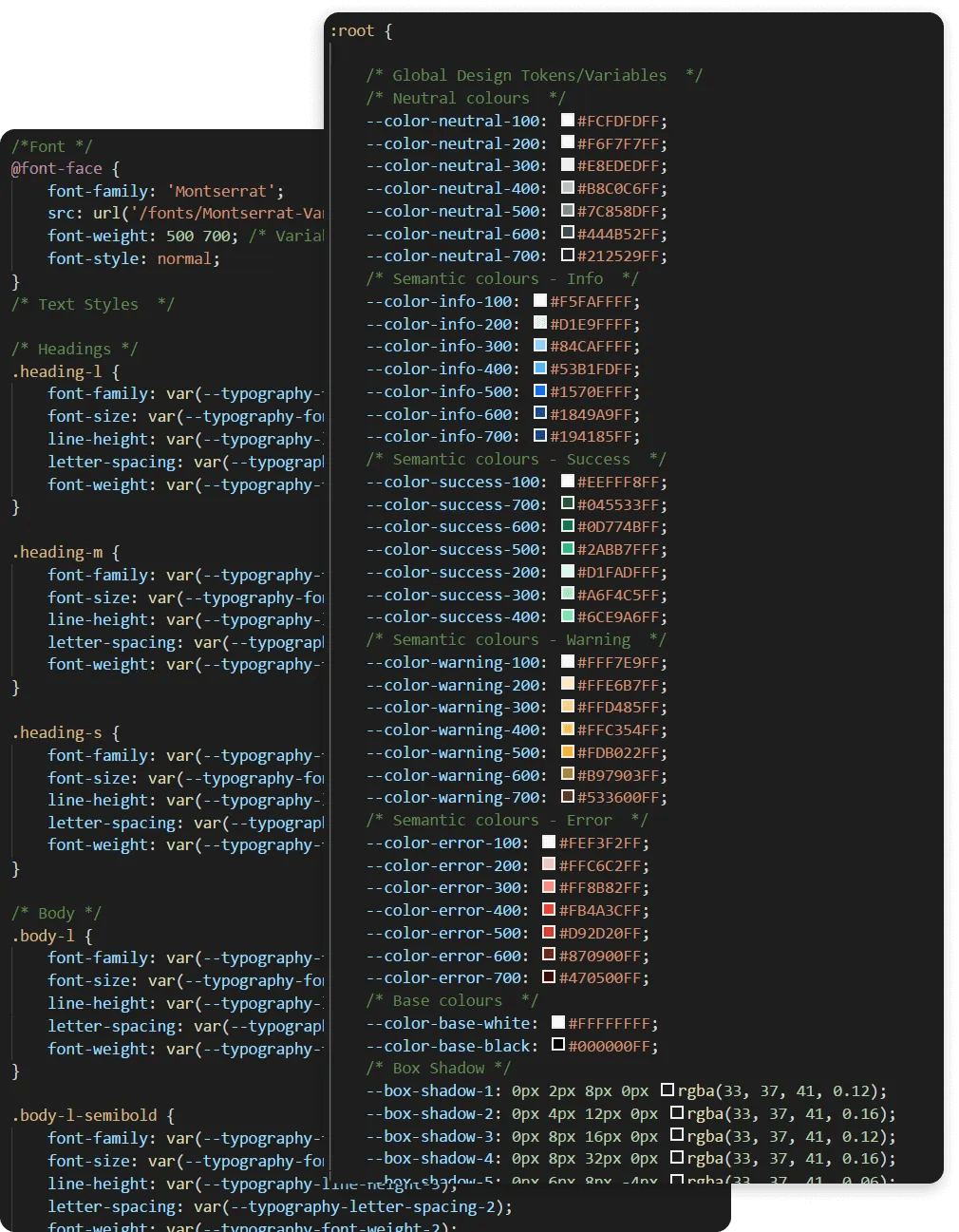 Design Tokens, Variables Implementation - Edit Cloud
