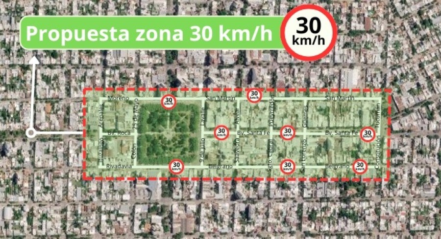Rafaela tendrá una “Zona 30”: de qué se trata el proyecto aprobado por el Concejo