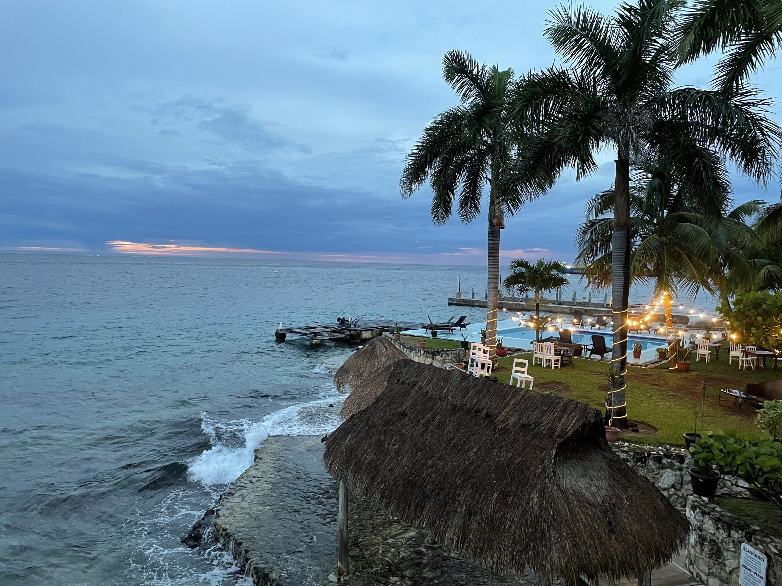 view from Blue Angel Resort