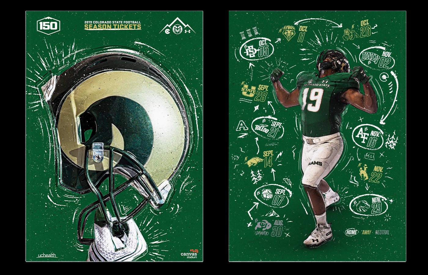 2019 colorado state football :: behance