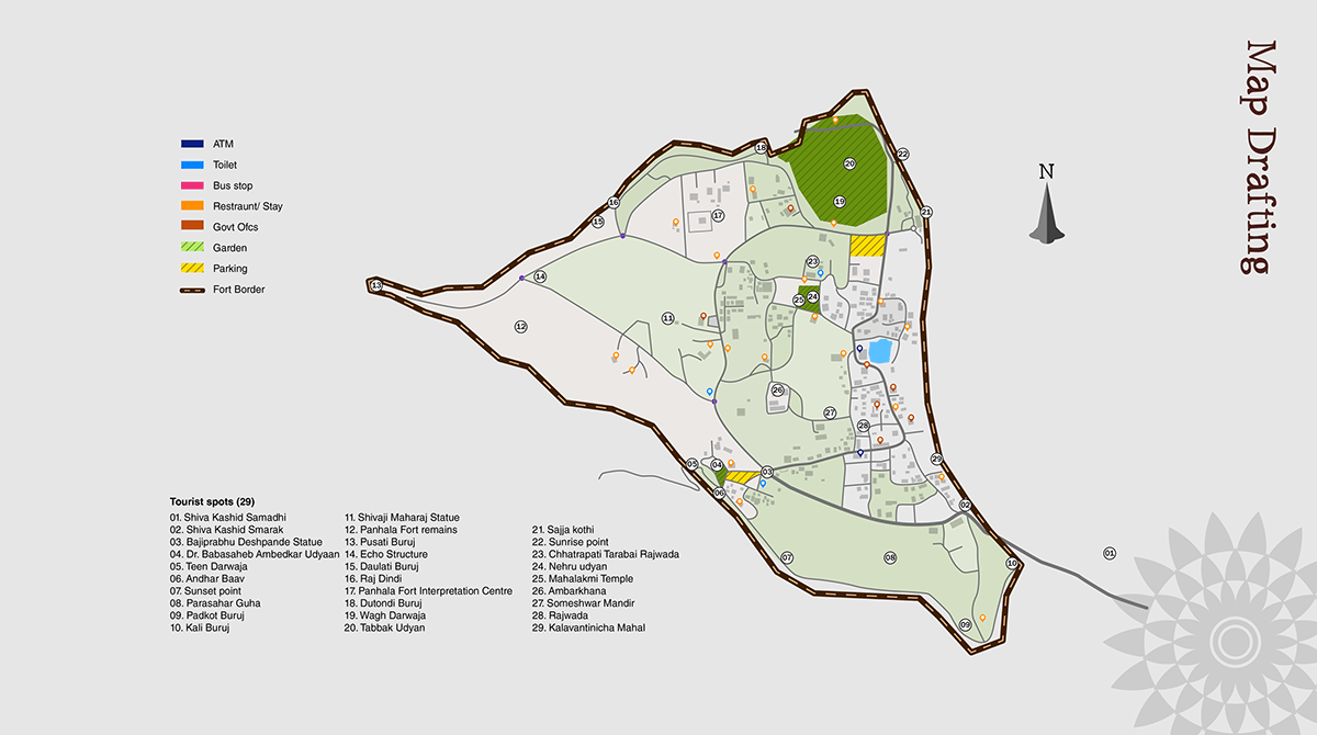 Wayfinding Systems For Panhala Fort And Village Behance 