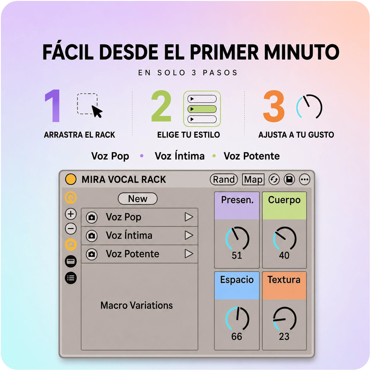 MIRA VOCAL RACK (Ableton Live 11 y 12)