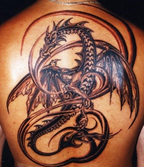 20 Mystical Dragon Tattoos And Their Meanings | By Inkdoneright | Medium 582_x_500_jpg