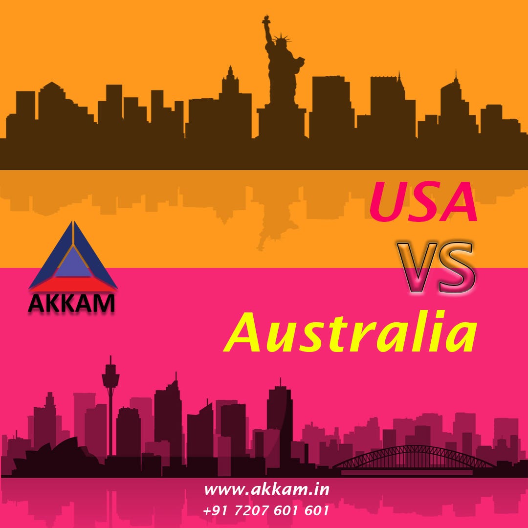 australia will take a draw against usa any day of the week. Australia Vs The Usa Which Country Is Better To Apply For Permanent Residency By Akkam Overseas Medium