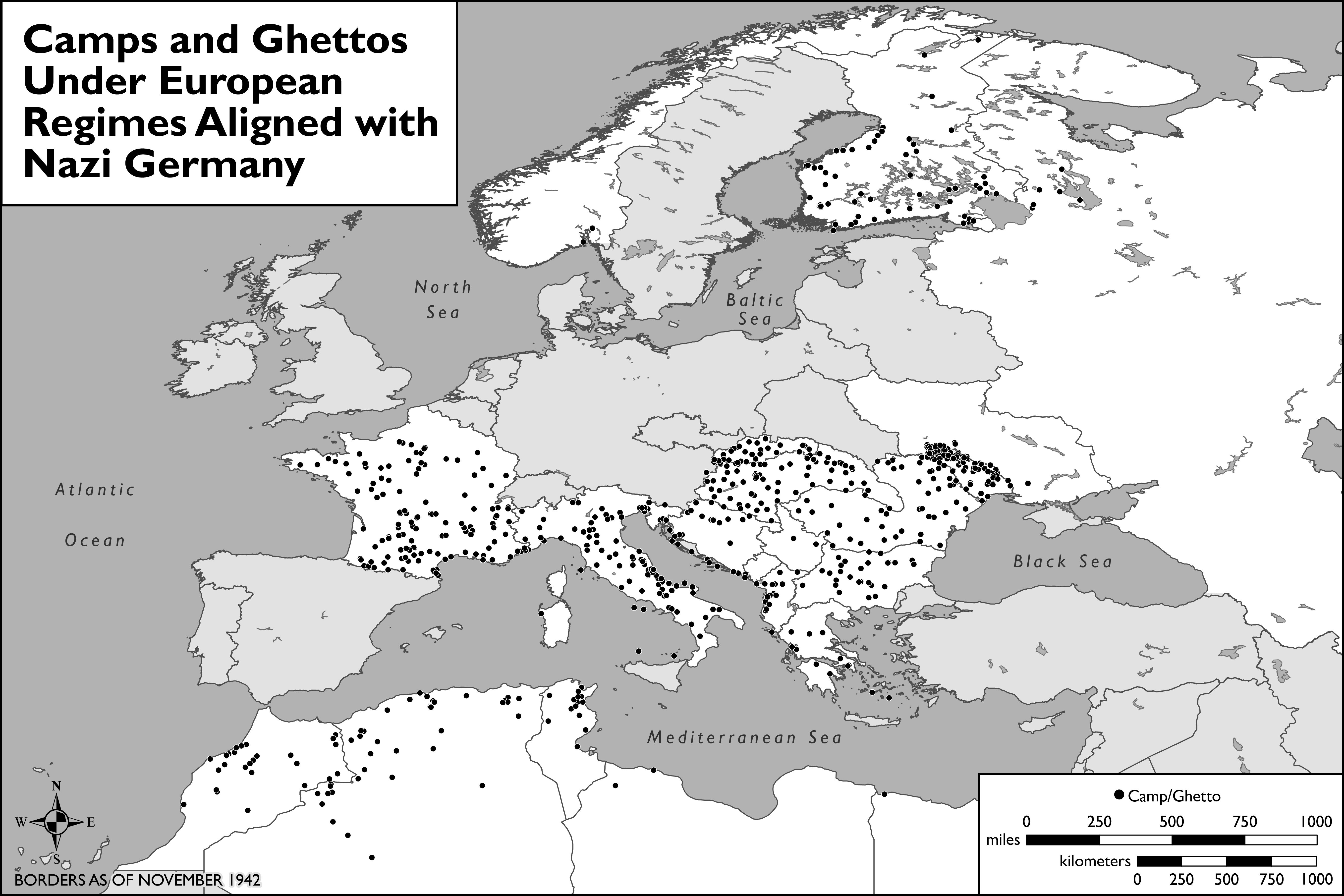 Concentration camps in germany map