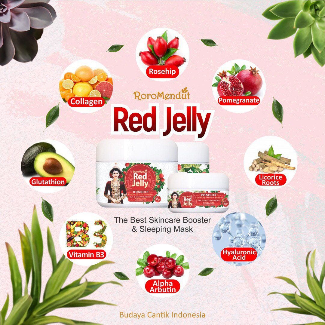 Roro mendut green jelly centella asatica glowing skincare booster . Komposisi Red Jelly Roro Mendut Mungkin Kamu Salah Satu Wanita Yang By Cantik Medium