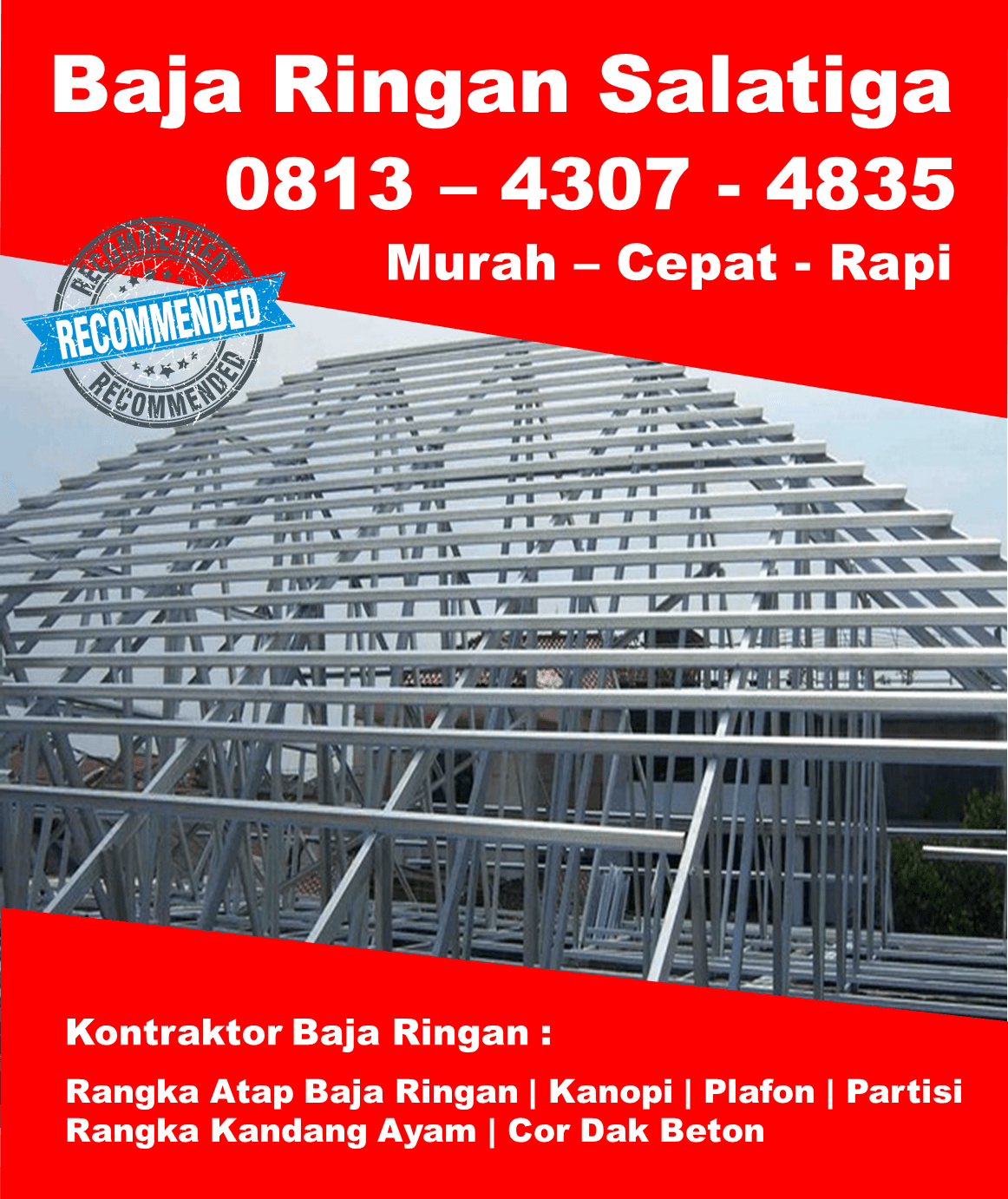 Gratis Unduh Gambar Takut Atap Rubuh Pakai Rangka Baja Ringan Saja Sakti Desain Terbaru by Lampunghits.com