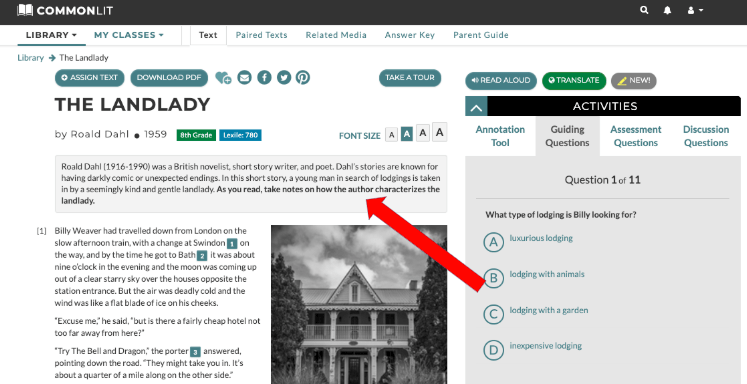 This movie with it's stellar cast provides fresh insight to the world of fantasy and reality with a peter pan feel. 3 Ways to Effectively Use CommonLit's Annotation Tool with Students