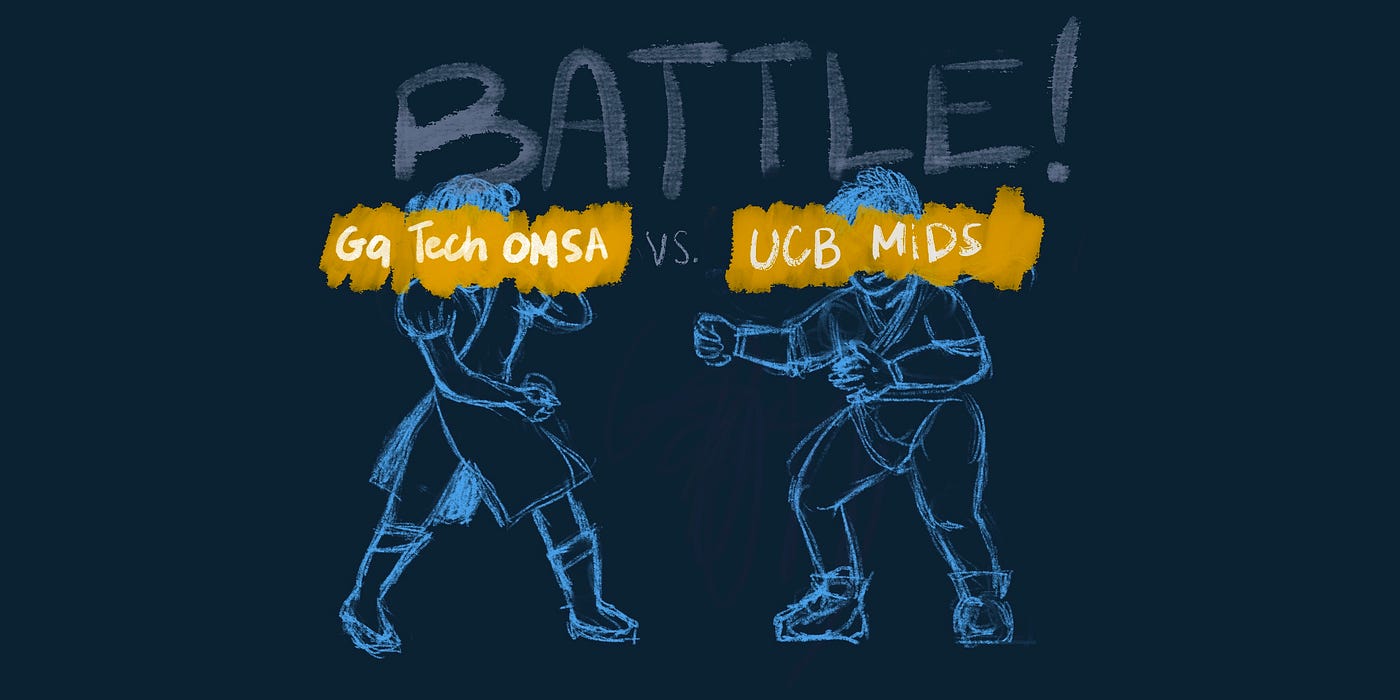 If you have recommendation for cheap and genuine sellers at . Battle Of The Master Program For Budding Data Scientists Georgia Tech Omsa Vs Uc Berkeley Mids Towards Data Science