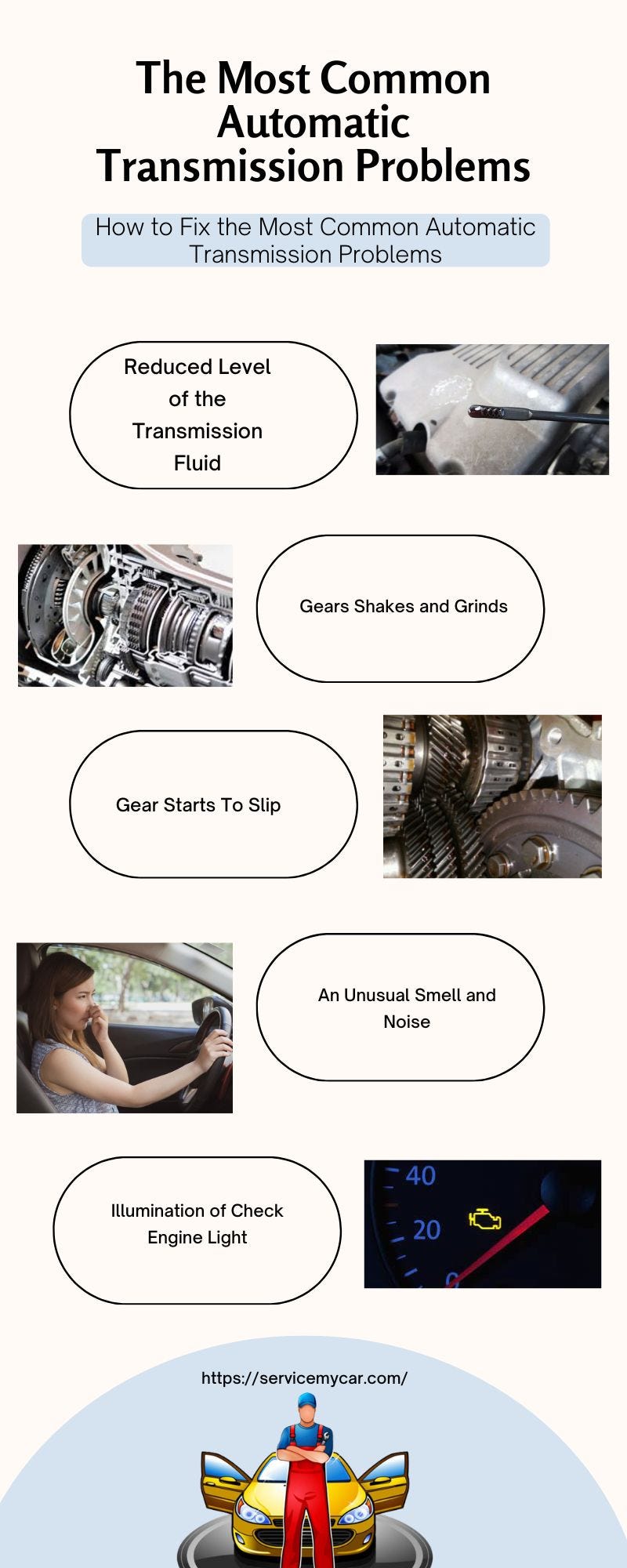 The most common automatic transmission problems
