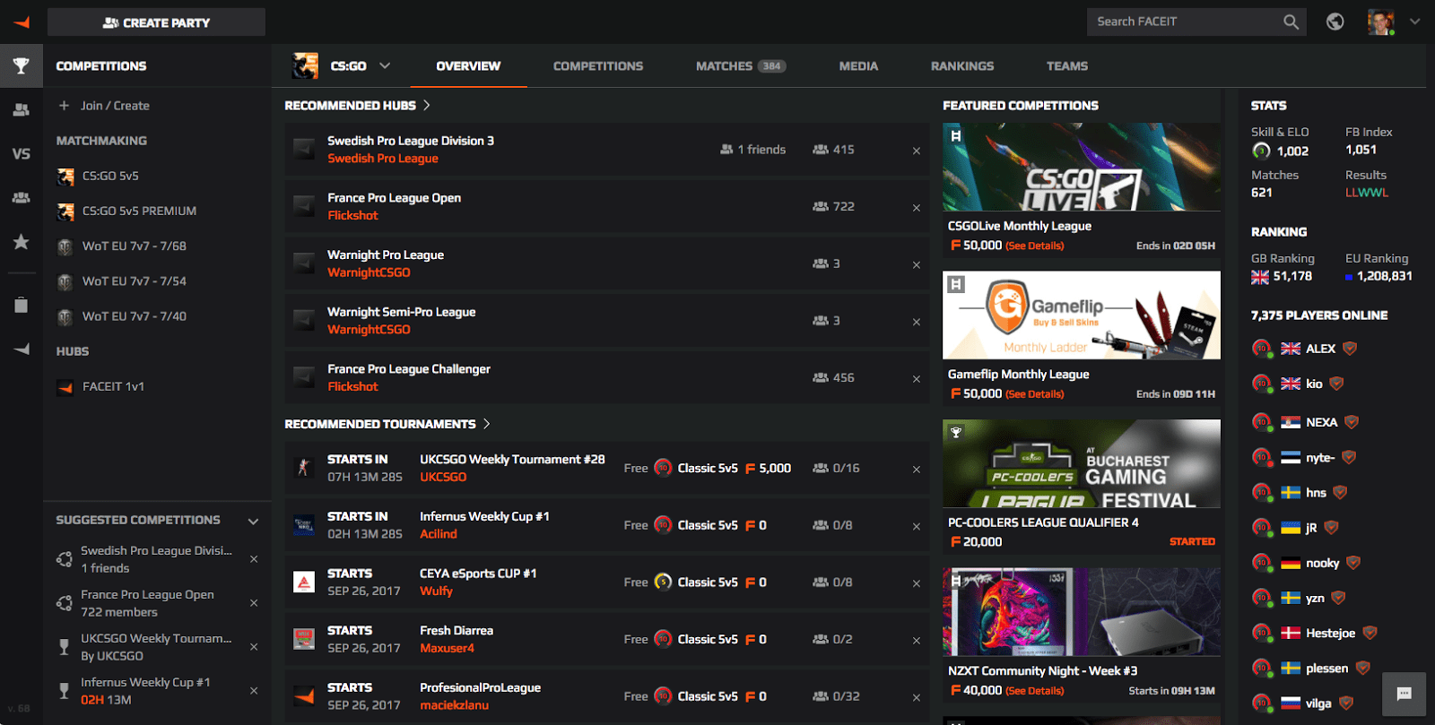 This link will open in a new window. Faceit Client Open Beta Breakdown Of The Features In The Faceit By Adam Pugsley Faceit
