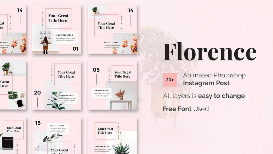 35 Free Social Media Templates For Brands Bloggers By Nastya Esina Medium