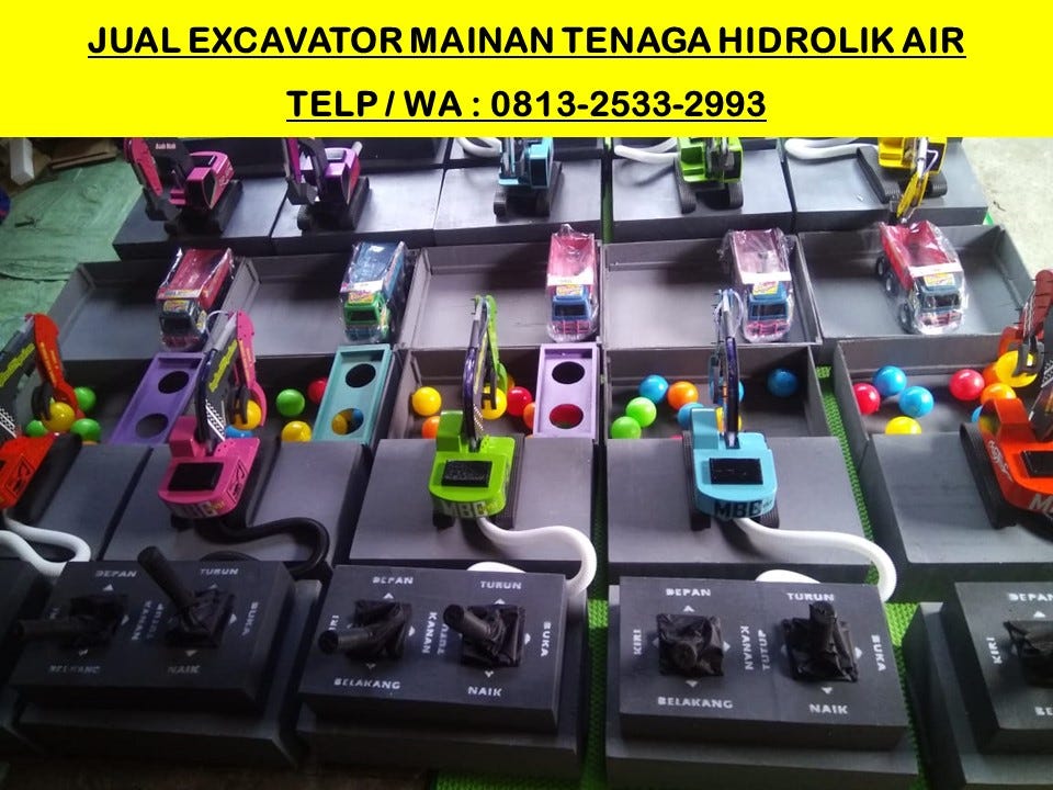 Jual Excavator Mainan Tenaga Hidrolik Air – Medium