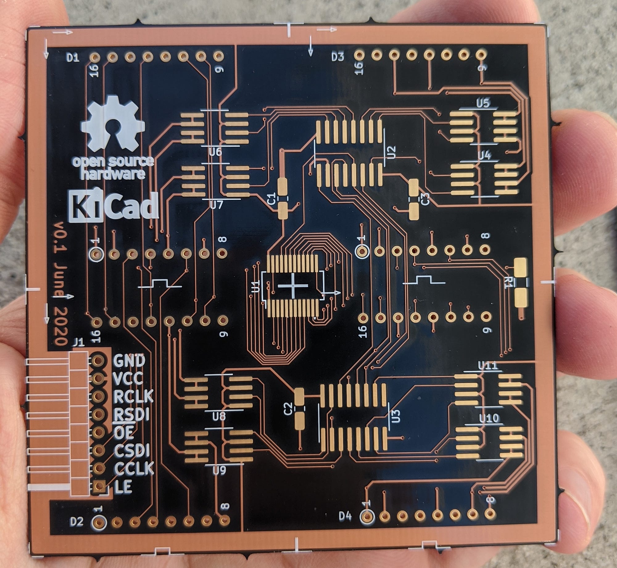Skema socl 506, layout socl 506 tef, karakter driver socl 506, pcb socl 506 2u, pcb socl 504, kit socl 506, modif socl 506, skema socl 506 . Custom 16x16 Matrix Display Pcb Designing And Building A Led Screen And By Erik Van Zijst Medium