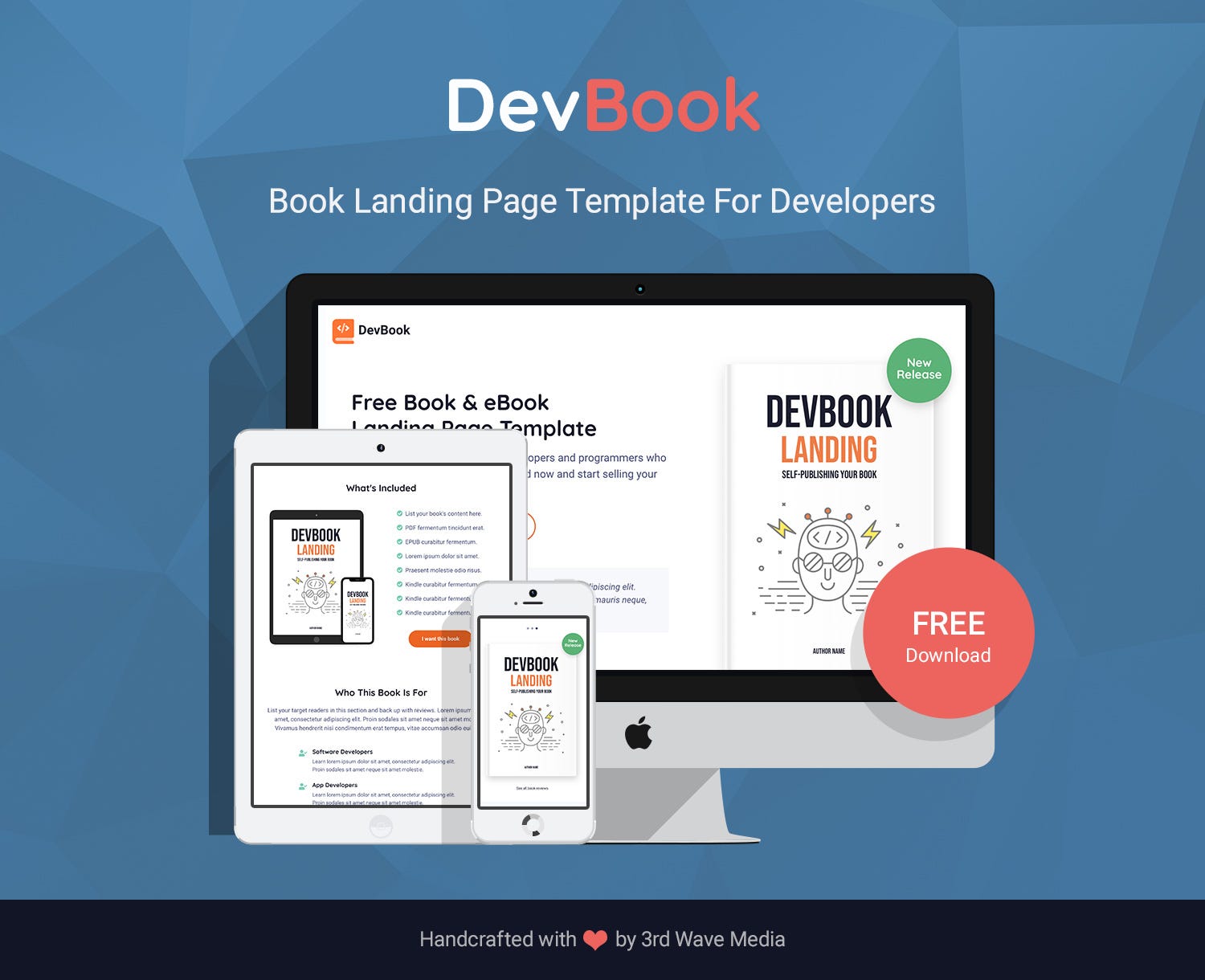 Devbook Free Bootstrap 4 Book Ebook Landing Page Template For Developers By Xiaoying Riley Medium