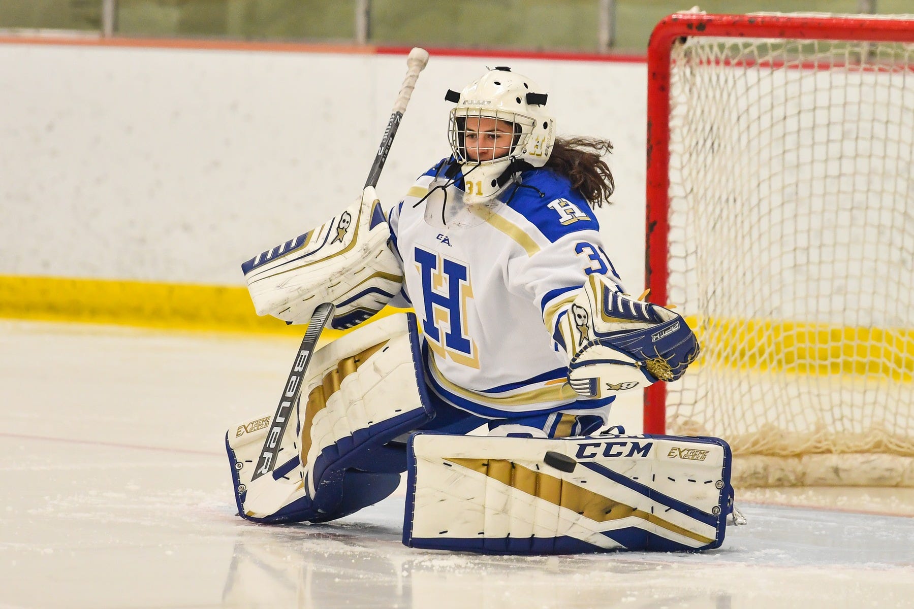 photo Female Hockey Goalie the spectator