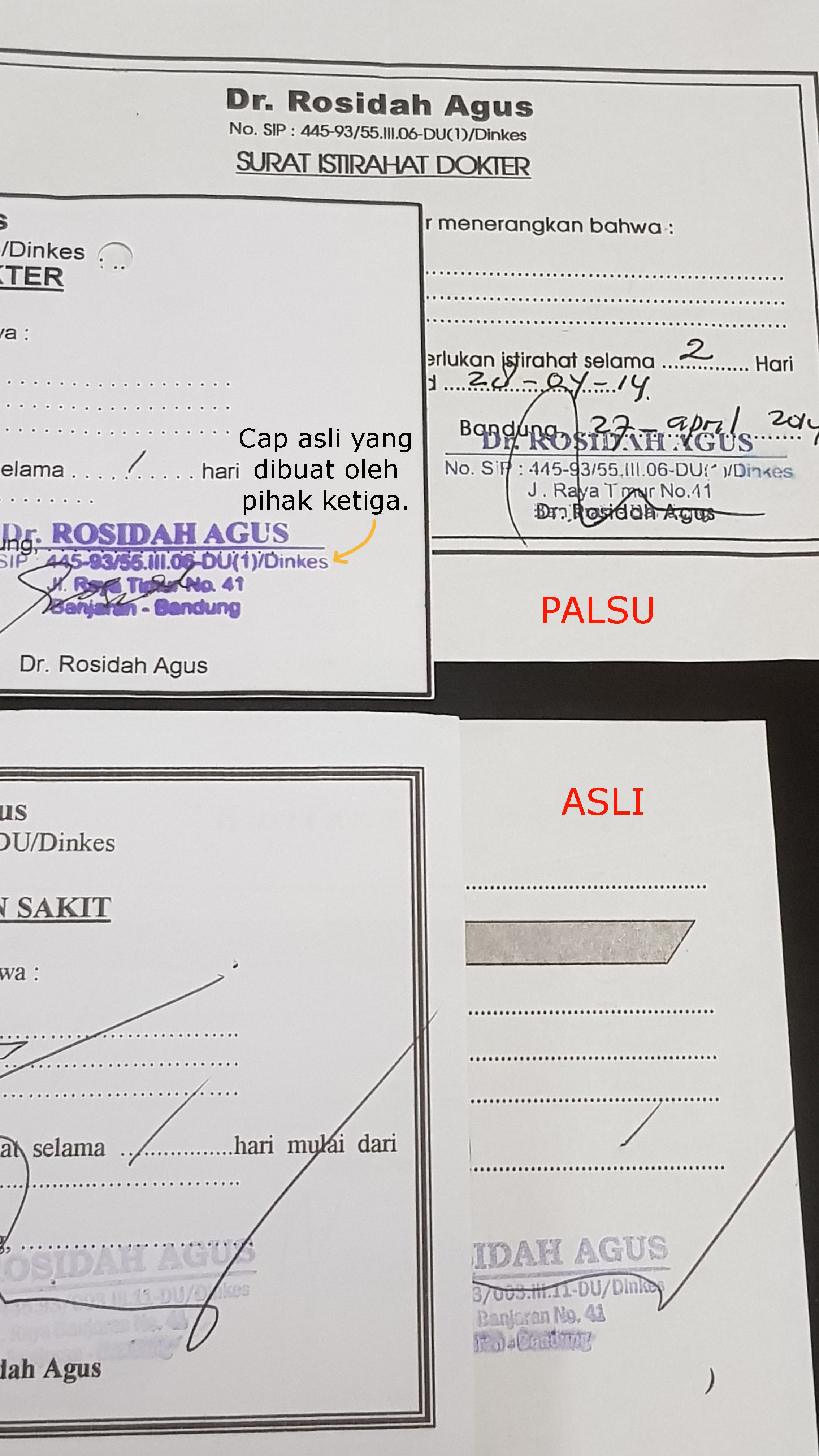 Contoh Surat Dokter Asli Pdf Nusagates 