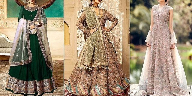 Latest Pakistani Maxi Dress Designs 2020 For Wedding By Mazhar Shah Medium