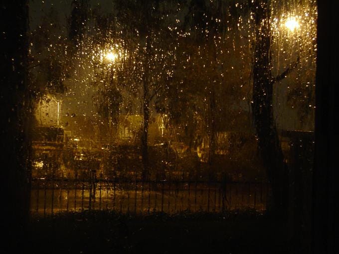 wallpapers Aesthetic Bedroom Rainy Night Window medium