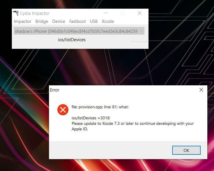 Sideloadly is a cydia impactor alternative for sideload ipa files on iphone, ipads, ipods. Cara Bypass Error Update Xcode 7 3 Or Later By Dicky Hermansyah Mii Cyber Security Consulting Services Medium