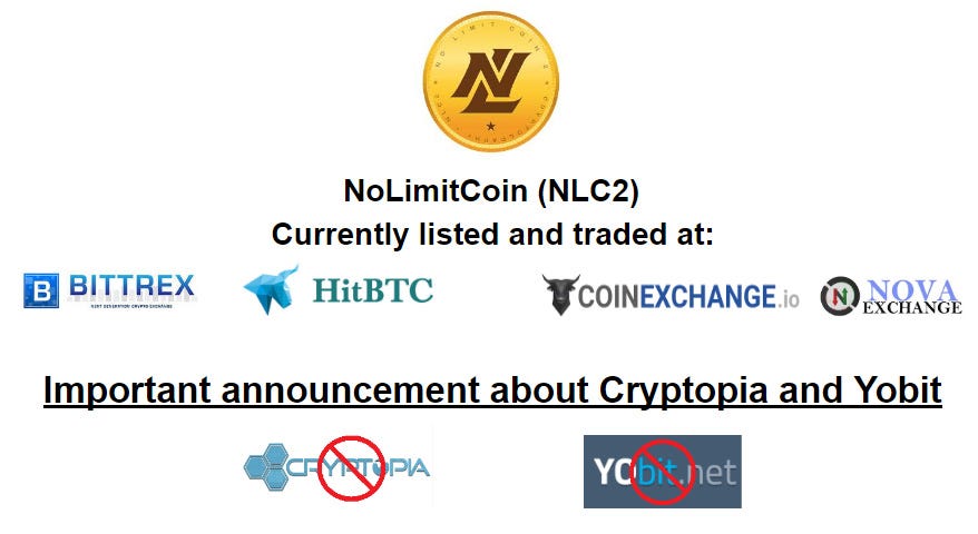 Now you have it with you all the time. Important Announcement About Cryptopia And Yobit By Nolimitcoin Nolimitcoin Nlc2 Medium