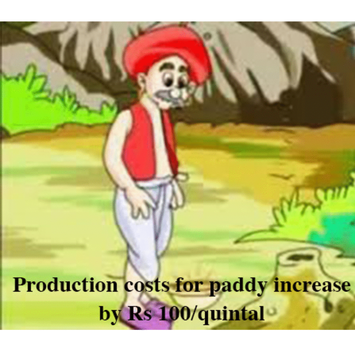 photo Indian Farmer Cartoon Gif markets failed in india