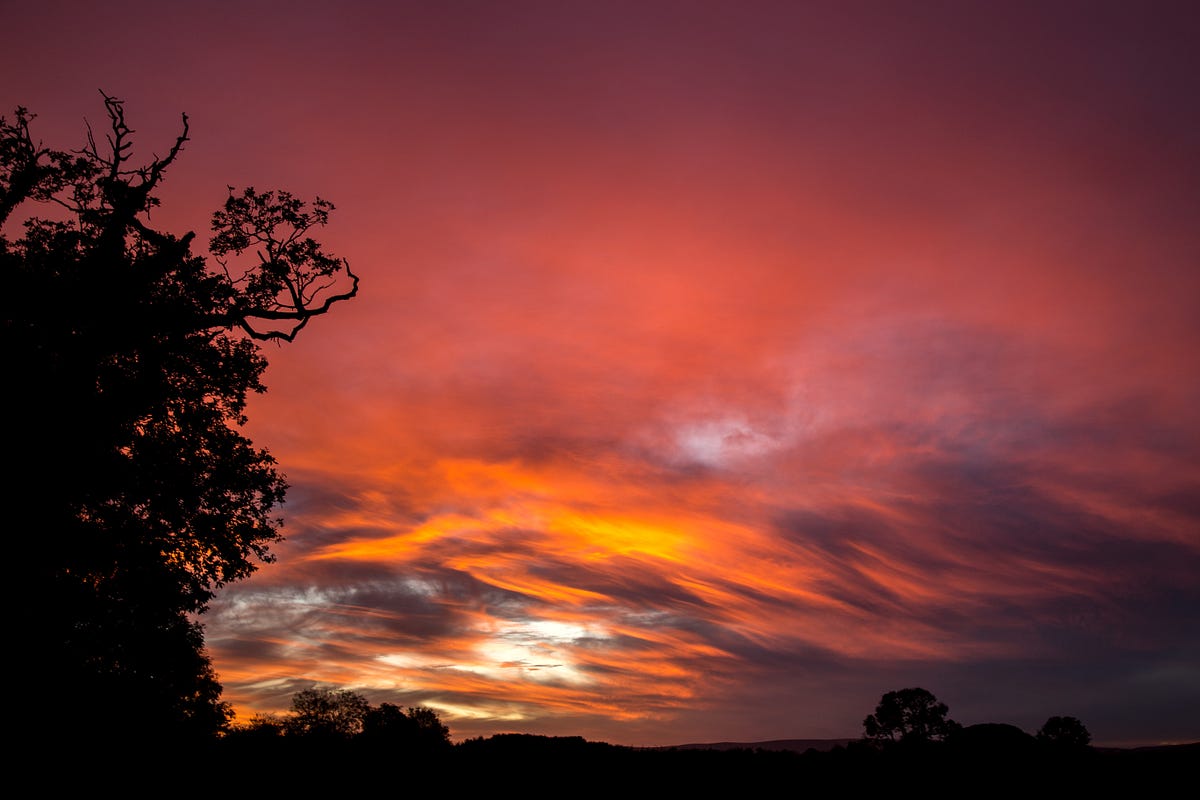 Dawn. breaking dawn sunlight