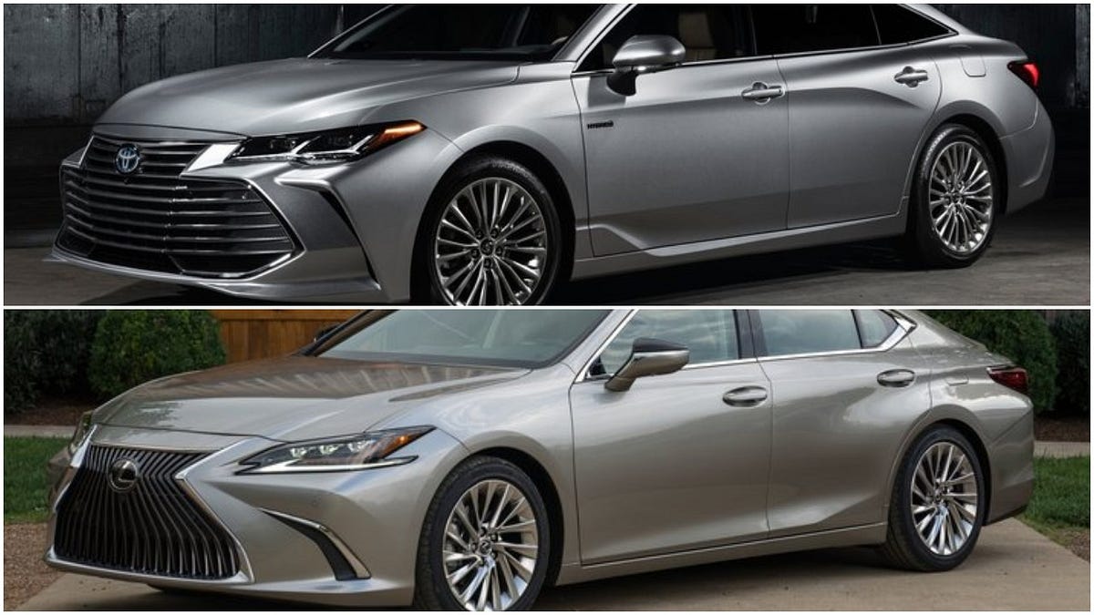 Toyota avalon: lexus in the front, bimmer in the back