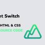 How To Make A Light Switch With Html & CSS Step By Step | Html CSS ...