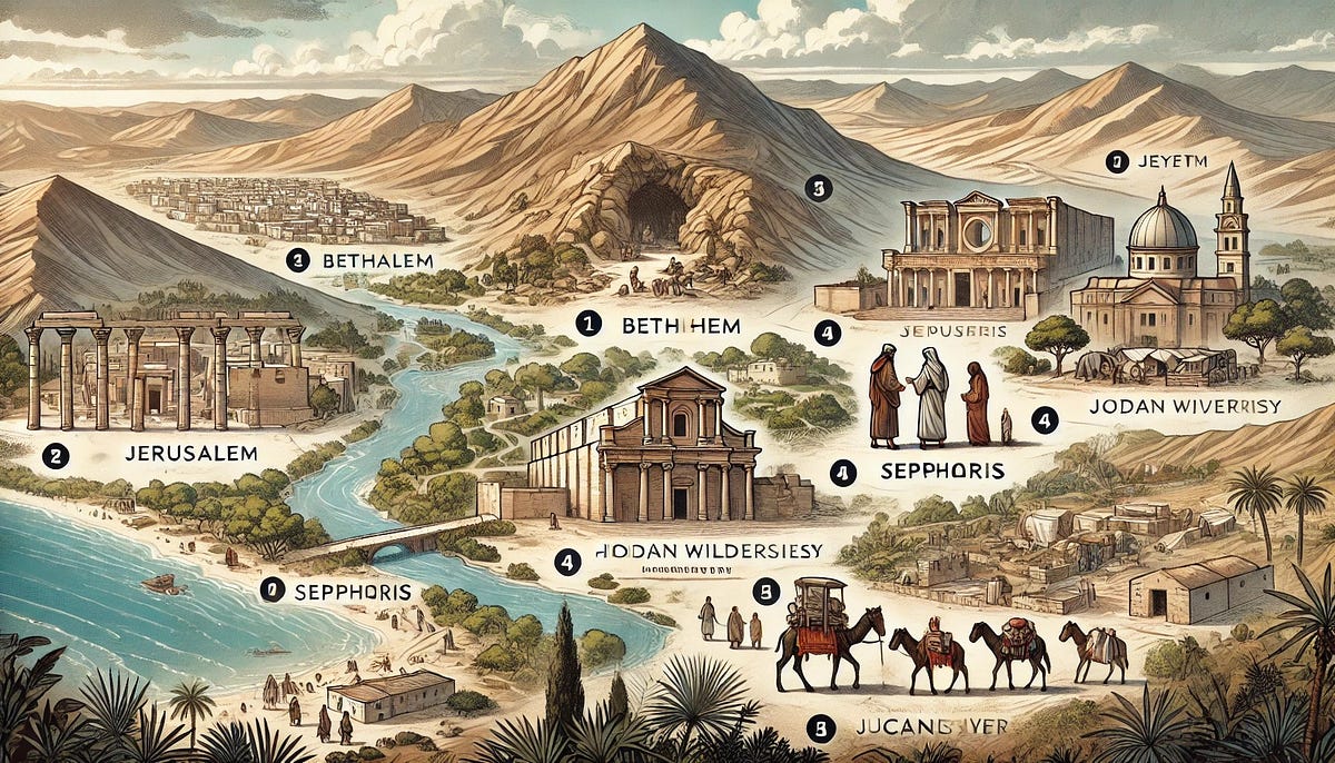 The Entire Life Of Jesus On A Map By Pritam Laskar Write A Catalyst 1* 